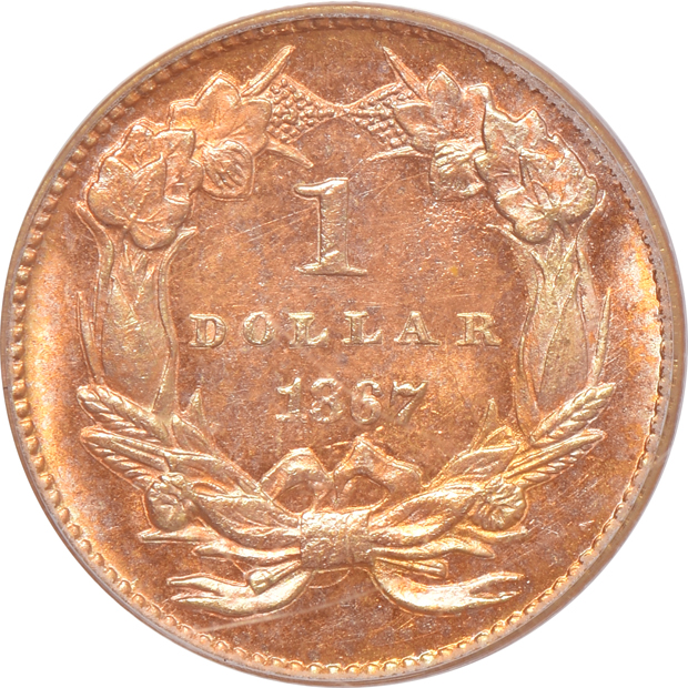 1867 PCGS MS-66 (green label)