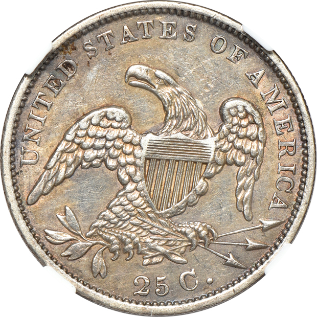 1831 Large Letters NGC XF-45, and an 1834 PCGS XF-40 CAC