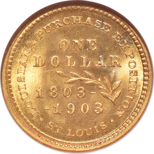 1903 $1 Louisiana Purchase McKinley NGC MS-67