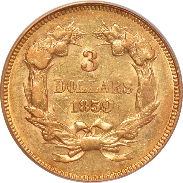 1859 PCGS AU-53 CAC