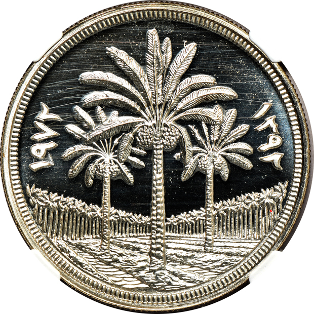 Iraq - Three 1 dinar silver commemoratives all NGC