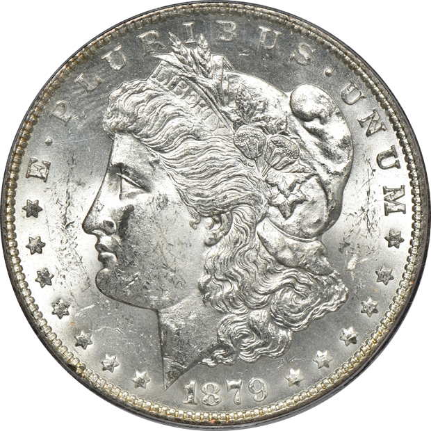 Four 1879-S Reverse of 1878 all PCGS MS-60 (green label) CAC
