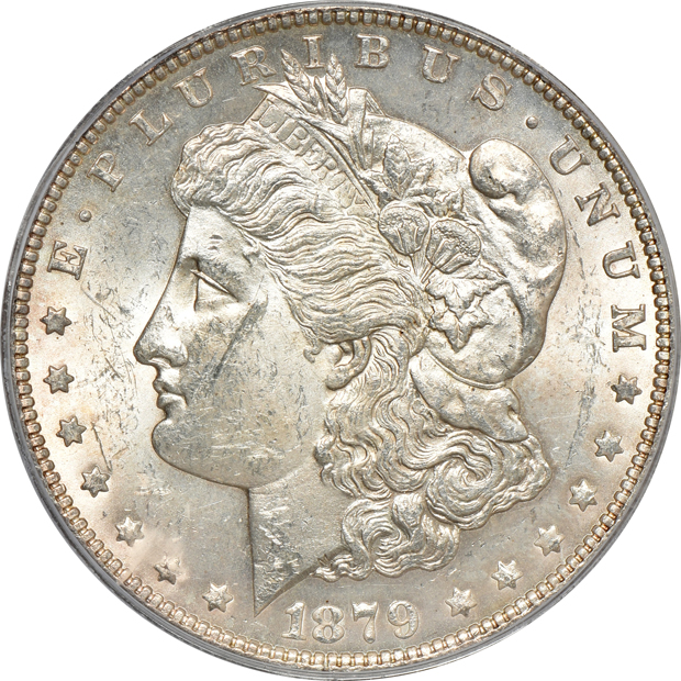 1879-S Reverse of 1878 MS-60, and an 1879-S Reverse of 1878 MS-61, both PCGS (green label)