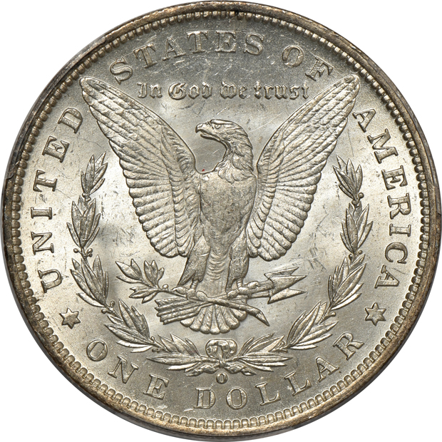 1878 7TF Reverse of 1879, and an 1889-O, both PCGS MS-62