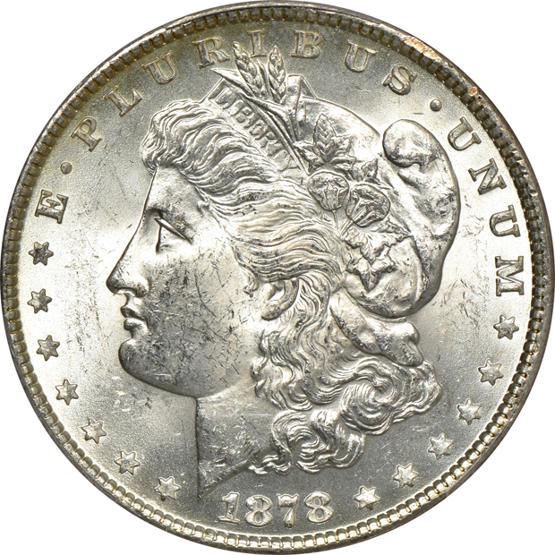 1878 7TF Reverse of 1879, and an 1889-O, both PCGS MS-62
