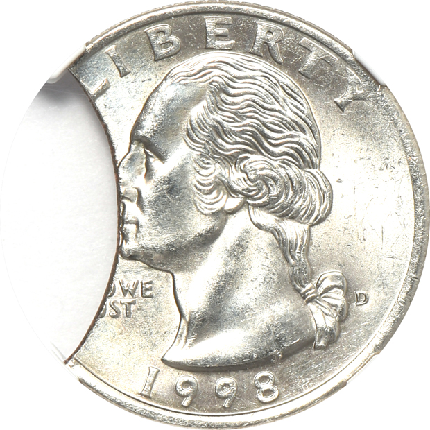 Six certified error coins