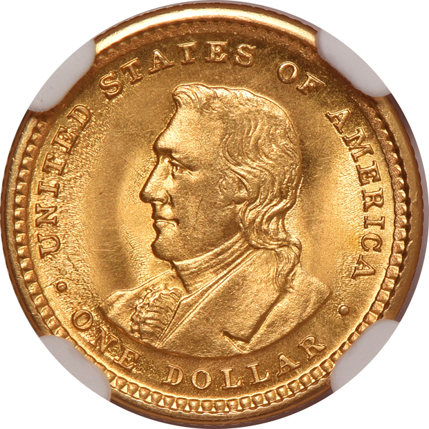 1904 $1 Lewis & Clark NGC MS-64+