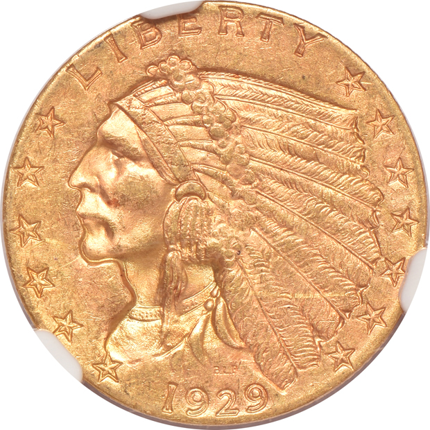 1928 and 1929, both NGC MS-62