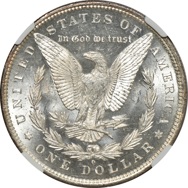 1880-S MS-66, 1881-S MS-66, and an 1884-O MS-65 Star, all NGC