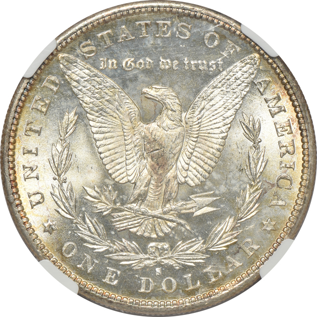 1880-S MS-66, 1881-S MS-66, and an 1884-O MS-65 Star, all NGC