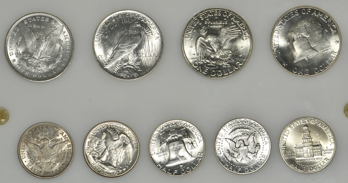 United States 20th Century Set in a Capital Plastics holder