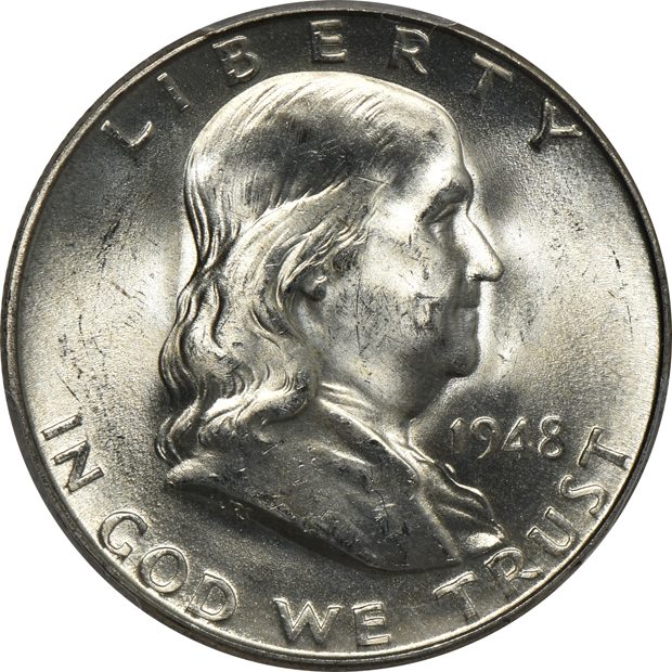 Twenty 1948-D PCGS MS-64FBL