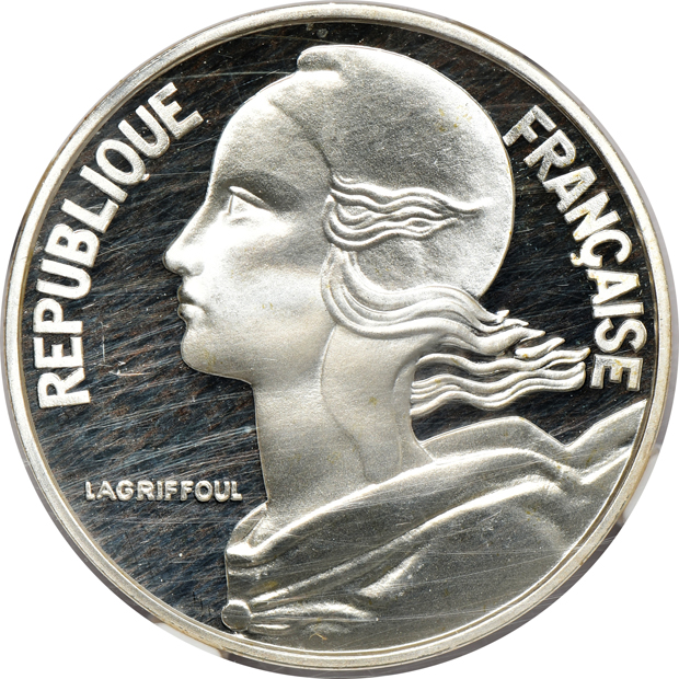 France - 1978 Piedfort Proof set, all NGC