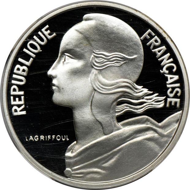 France - 1978 Piedfort Proof set, all NGC