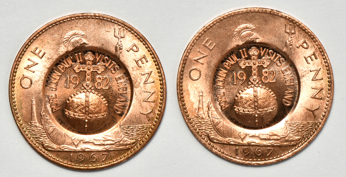 Multiple - Eight Papal related coins