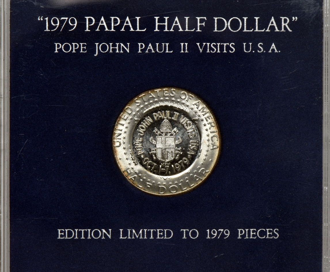 Multiple - Eight Papal related coins