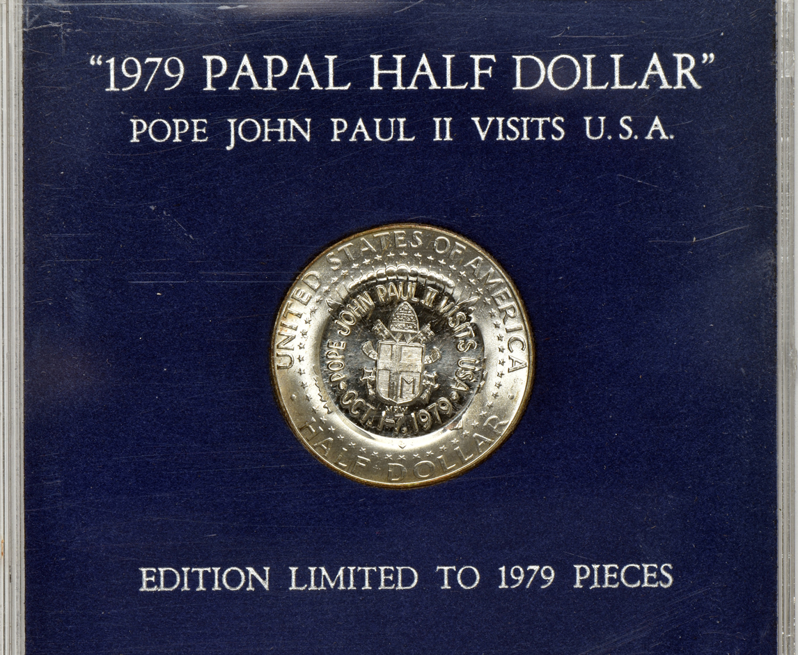 Multiple - Eight Papal related coins