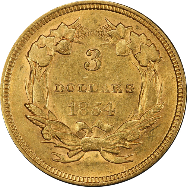 1854 PCGS AU-55