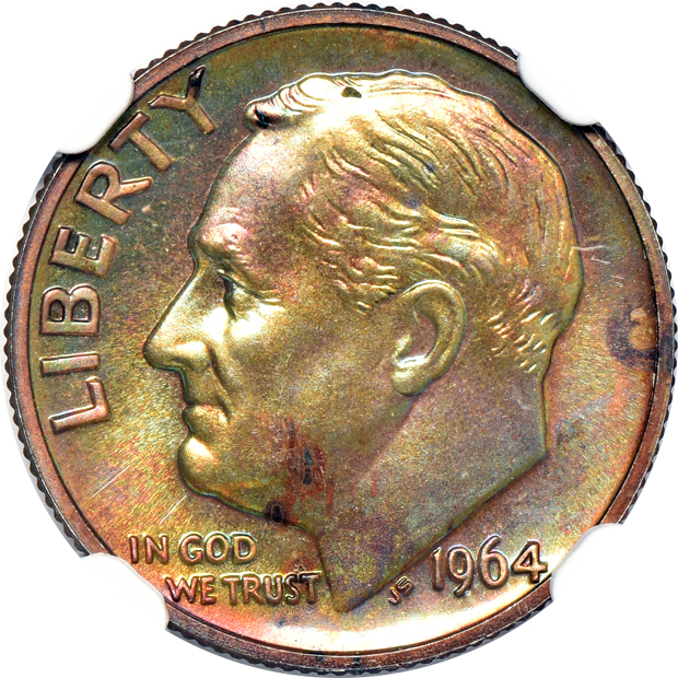 Fourteen certified United States type coins