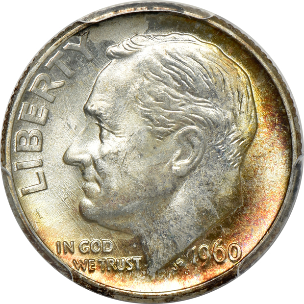 Fourteen certified United States type coins