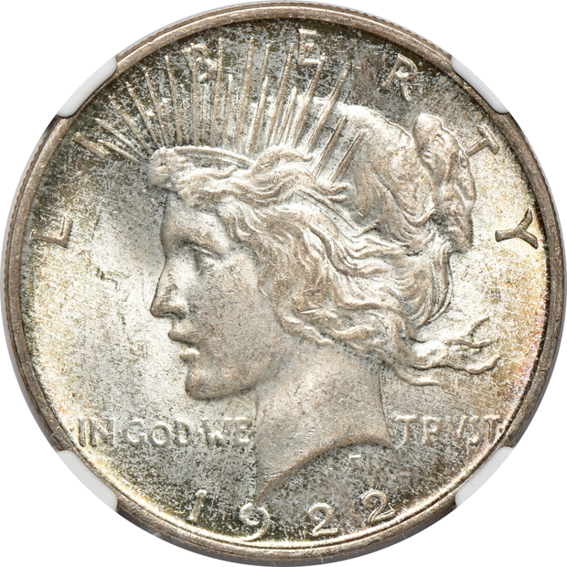 Fourteen certified United States type coins