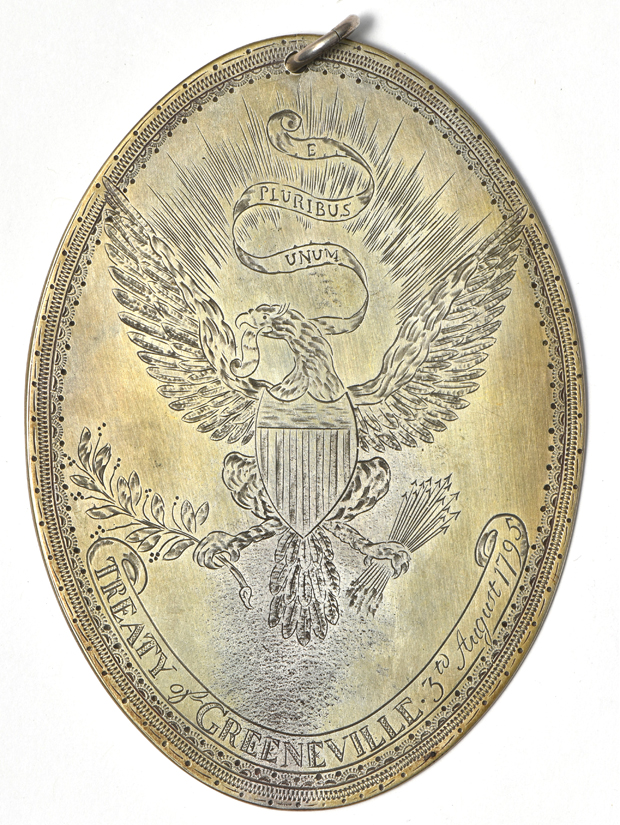 1868 U.S. Grant campaign medal DeWitt-USG-1868-2, plus two Treaty of Greenville medals