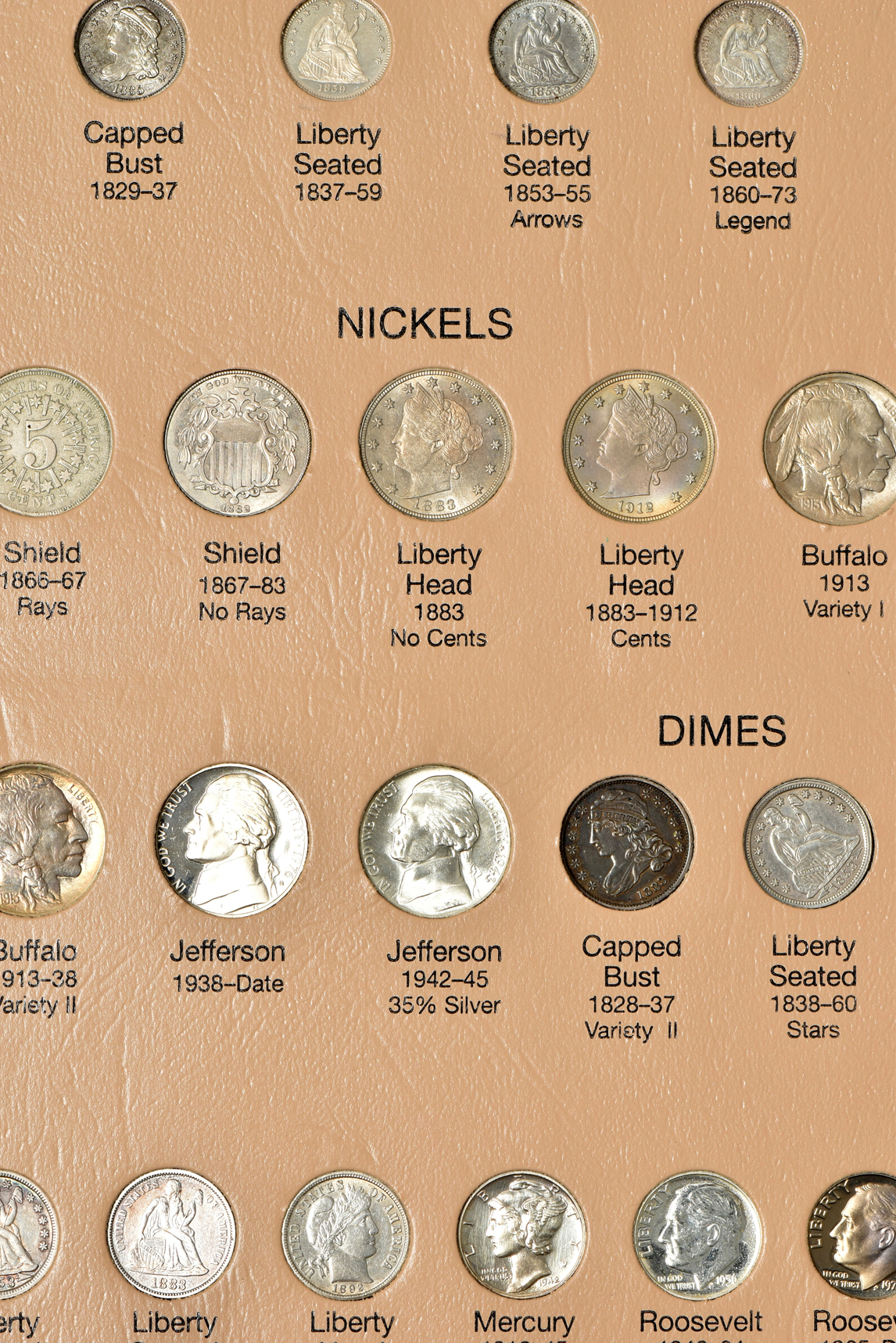 United States type set in a complete Dansco 7070 album