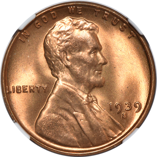 Six 1939-S NGC MS-67 RD CAC