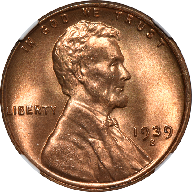 Six 1939-S NGC MS-67 RD CAC