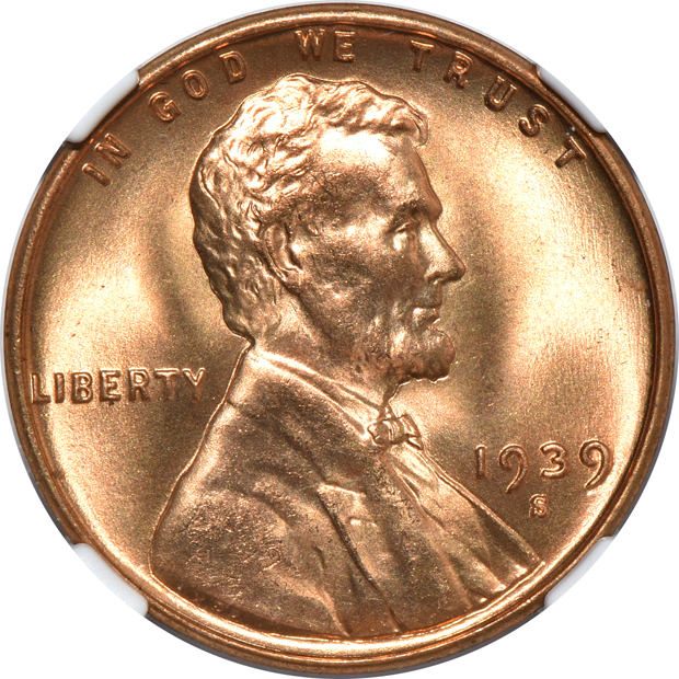 Six 1939-S NGC MS-67 RD CAC