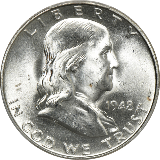 Eight 1948-D PCGS MS-65FBL