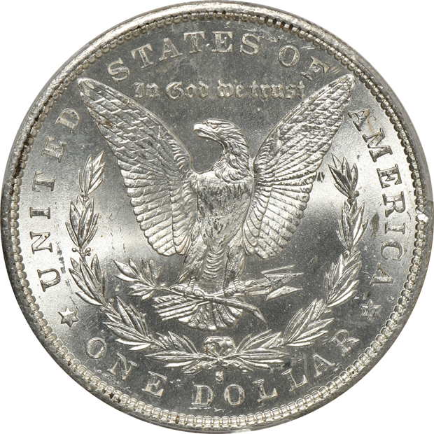 Three 1890-S PCGS MS-64+ CAC