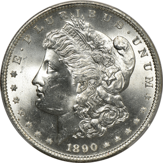 Three 1890-S PCGS MS-64
