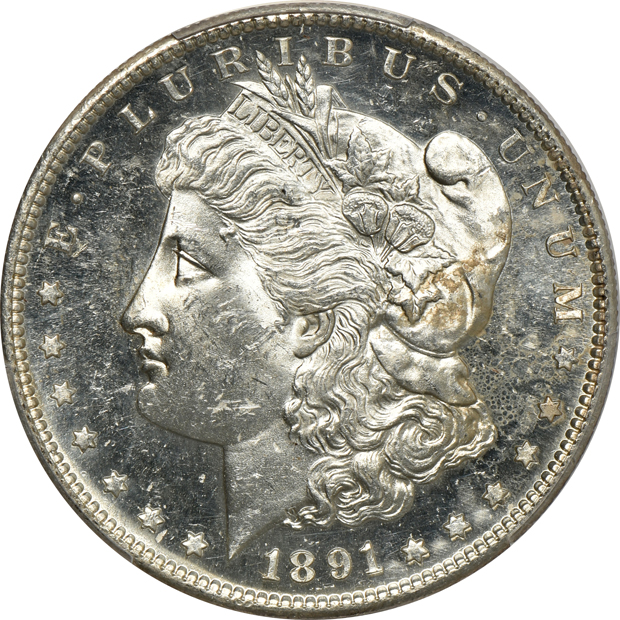 1891-S MS-63 and MS-64, both PCGS