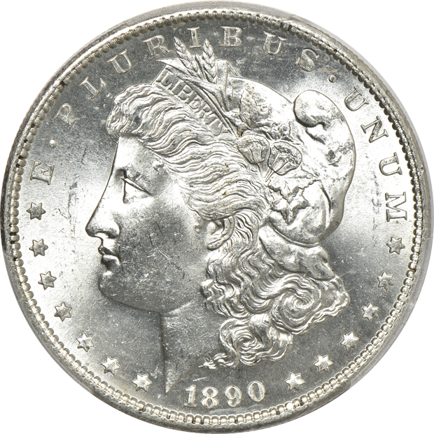 Five 1890-S PCGS MS-64 CAC