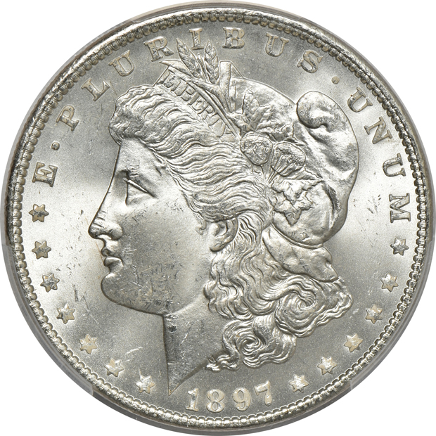 Five 1897 PCGS MS-65