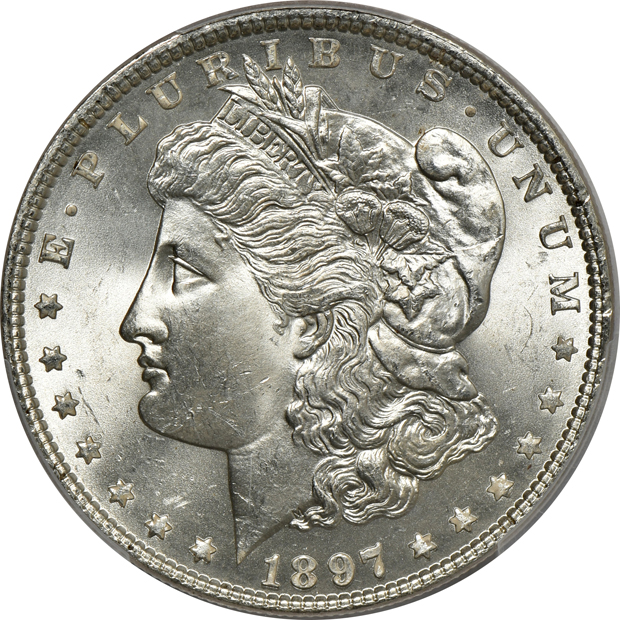 Five 1897 PCGS MS-65