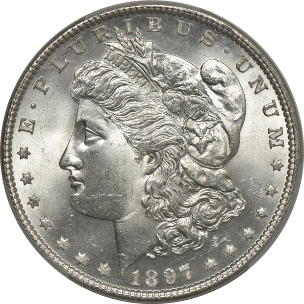 Five 1897 PCGS MS-65