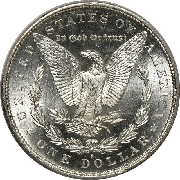 Five 1890-S PCGS MS-64 CAC