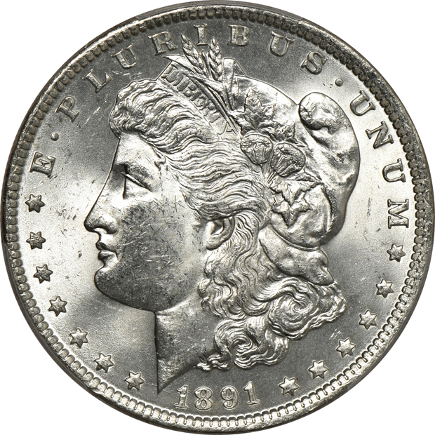 Four 1891 PCGS MS-63