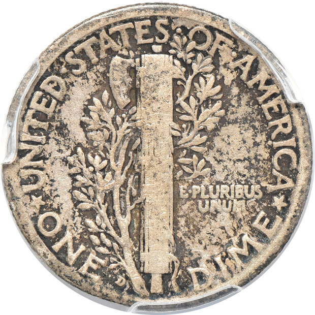 1916-D Mercury PCGS VG detail/environmental damage