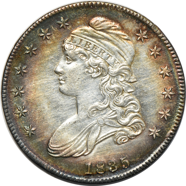 1811 Large 8 O-103 VF details, 1817 O-112a AU details, and an 1835 AU details