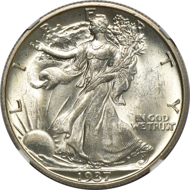 1917 MS-64, and a 1932-D MS-62, both NGC