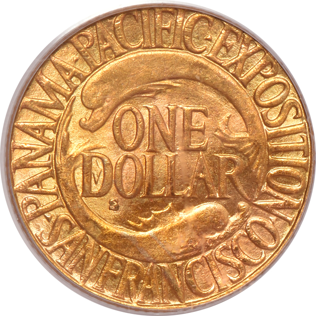 1915-S $1 Panama-Pacific PCGS MS-65