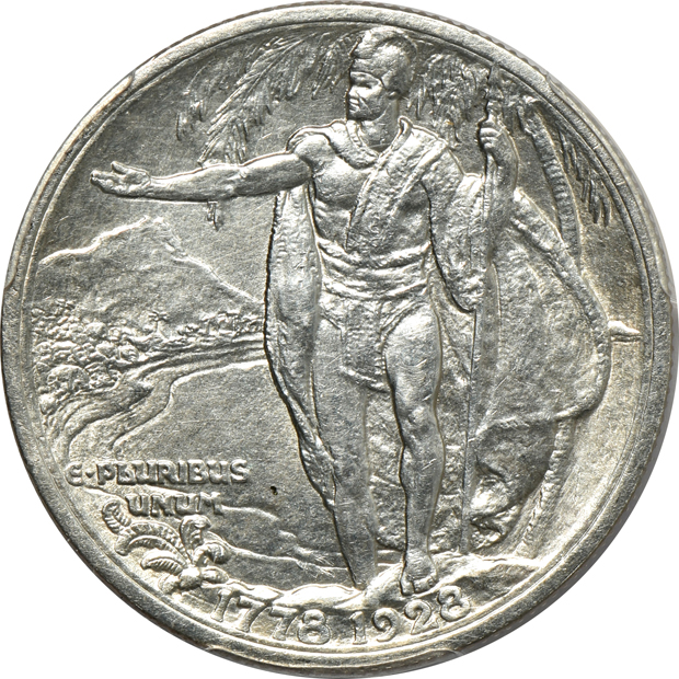 1928 Hawaiian PCGS AU details/cleaned