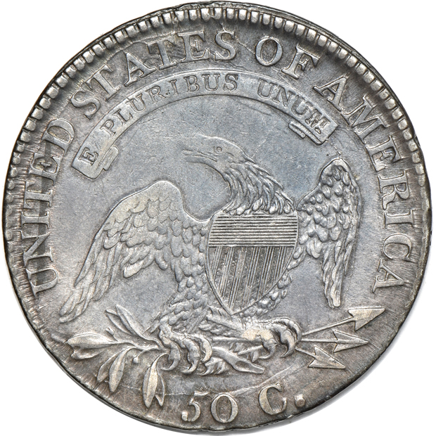 1813 O-107a XF details, and an 1823 O-101 "broken 3" AU details/cleaned