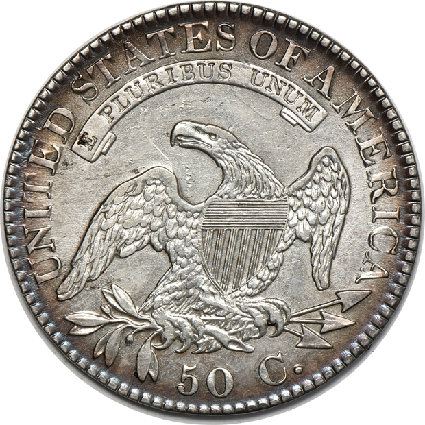 1813 O-107a XF details, and an 1823 O-101 "broken 3" AU details/cleaned