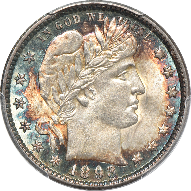1893-O MS-62, 1900 MS-62, and a 1915-D MS-63, all PCGS CAC