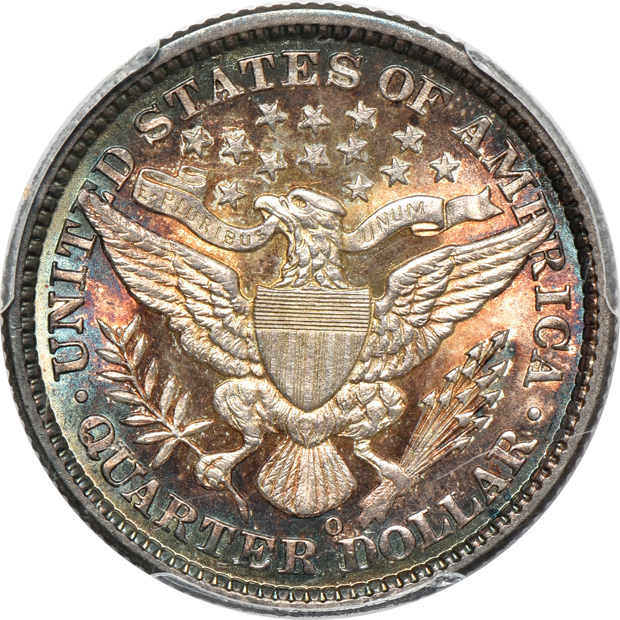 1893-O MS-62, 1900 MS-62, and a 1915-D MS-63, all PCGS CAC