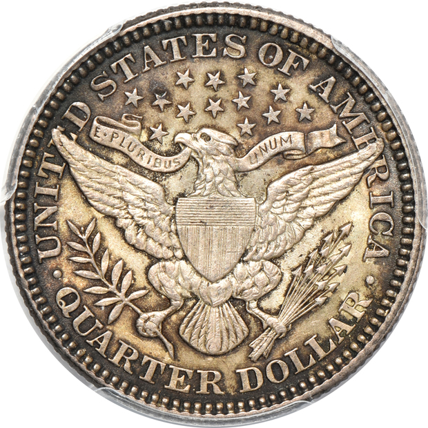 1893-O MS-62, 1900 MS-62, and a 1915-D MS-63, all PCGS CAC